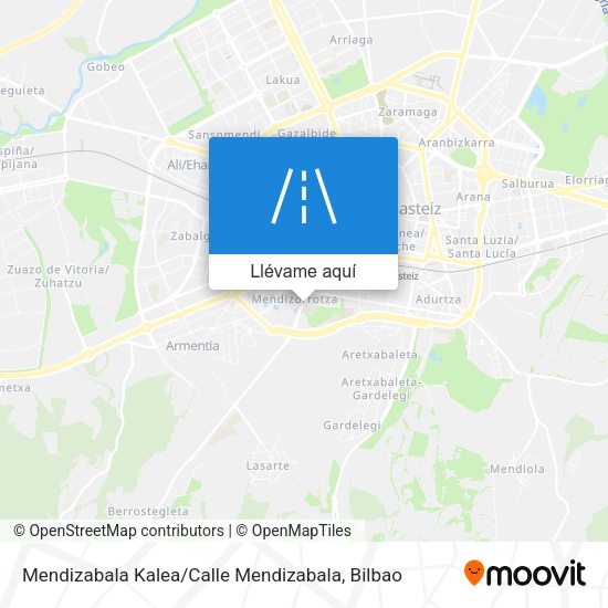 Mapa Mendizabala Kalea / Calle Mendizabala