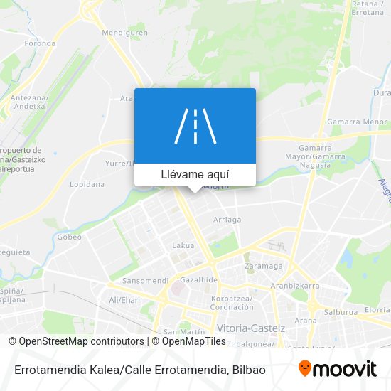 Mapa Errotamendia Kalea / Calle Errotamendia