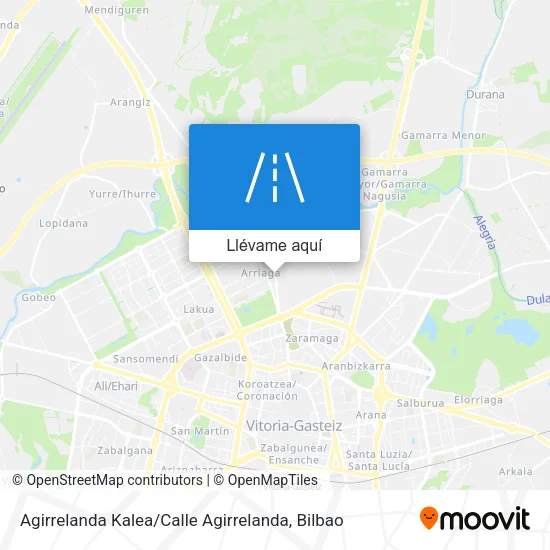 Mapa Agirrelanda Kalea / Calle Agirrelanda