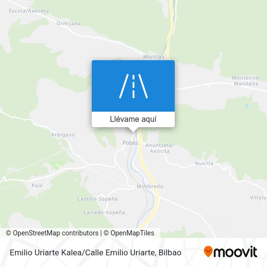Mapa Emilio Uriarte Kalea / Calle Emilio Uriarte
