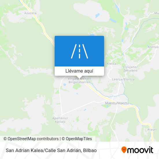 Mapa San Adrian Kalea / Calle San Adrián