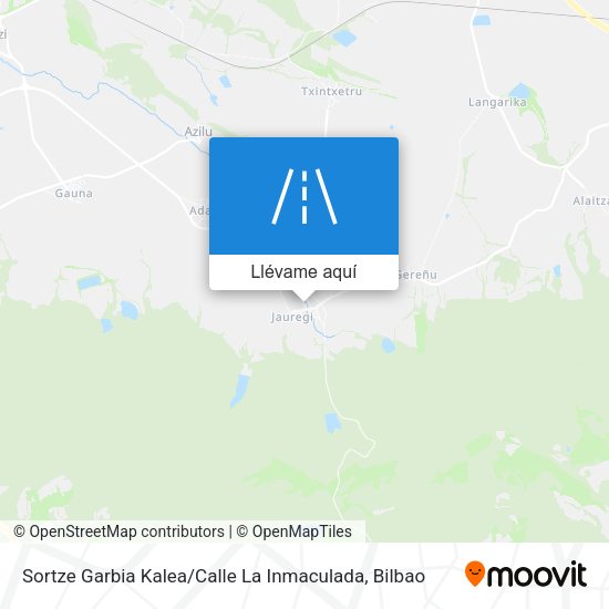 Mapa Sortze Garbia Kalea / Calle La Inmaculada