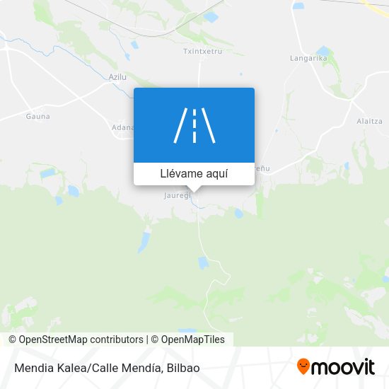 Mapa Mendia Kalea/Calle Mendía