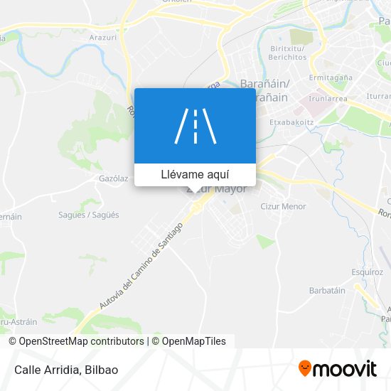 Mapa Calle Arridia