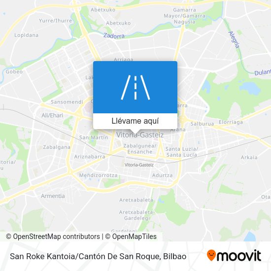 Mapa San Roke Kantoia / Cantón De San Roque