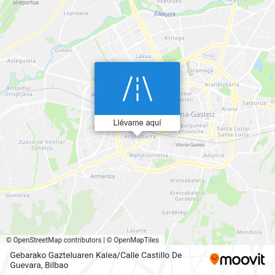Mapa Gebarako Gazteluaren Kalea / Calle Castillo De Guevara