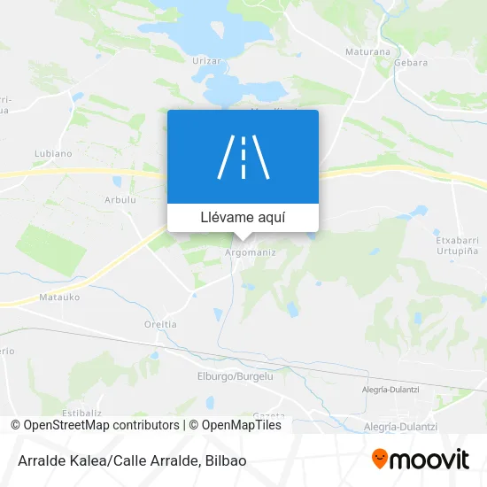 Mapa Arralde Kalea/Calle Arralde