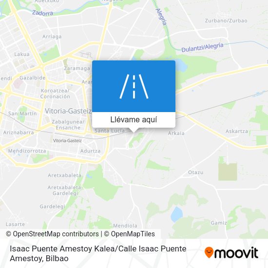 Mapa Isaac Puente Amestoy Kalea / Calle Isaac Puente Amestoy