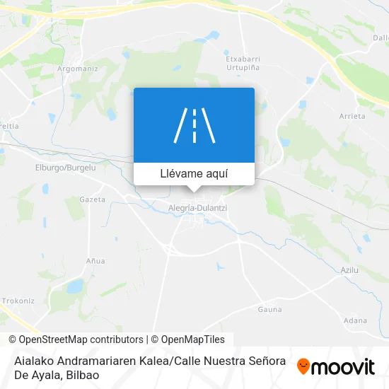 Mapa Aialako Andramariaren Kalea / Calle Nuestra Señora De Ayala