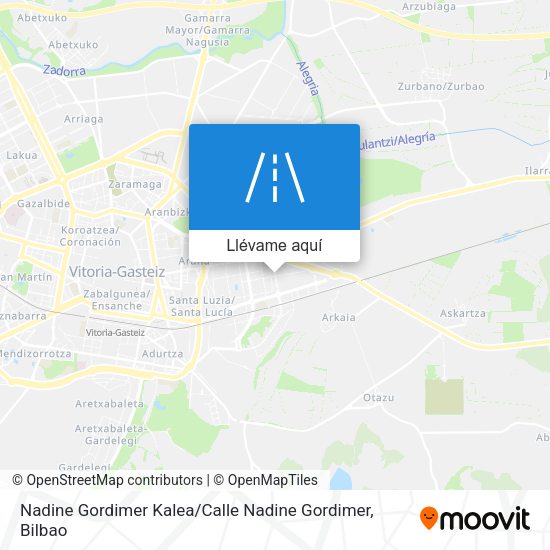 Mapa Nadine Gordimer Kalea / Calle Nadine Gordimer