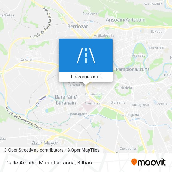 Mapa Calle Arcadio María Larraona