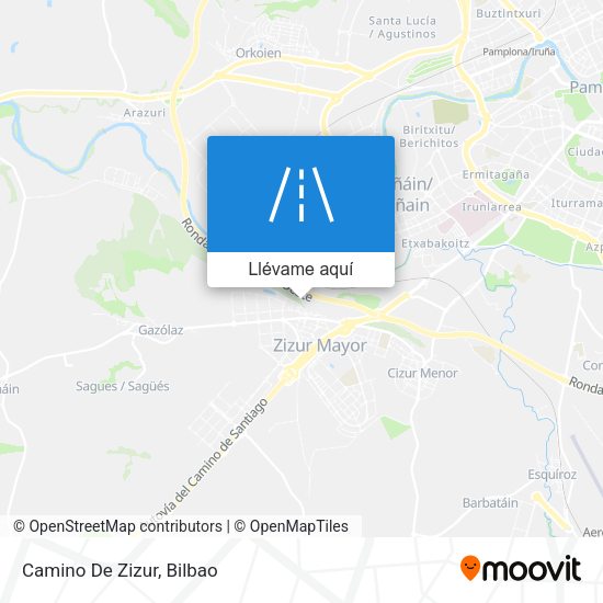 Mapa Camino De Zizur