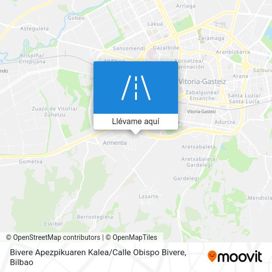 Mapa Bivere Apezpikuaren Kalea / Calle Obispo Bivere