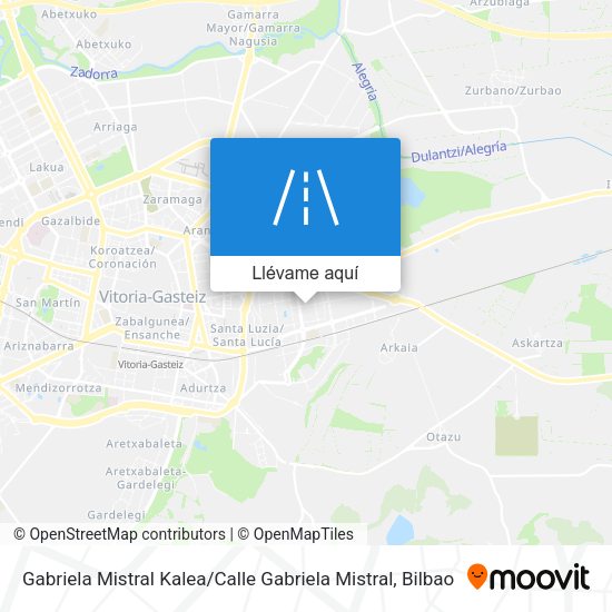 Mapa Gabriela Mistral Kalea / Calle Gabriela Mistral