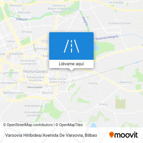 Mapa Varsovia Hiribidea / Avenida De Varsovia