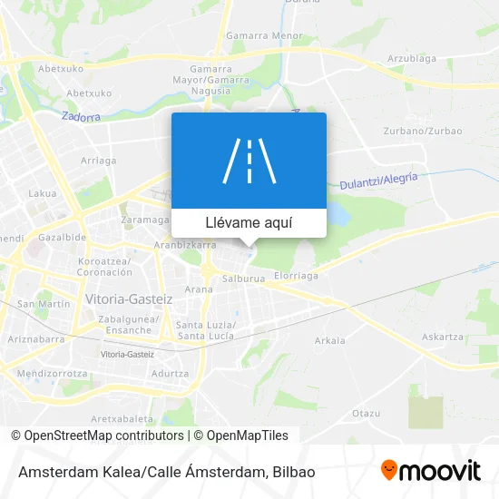 Mapa Amsterdam Kalea / Calle Ámsterdam