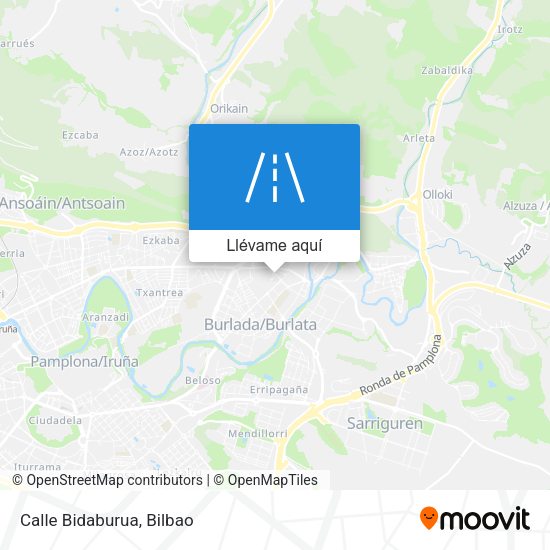 Mapa Calle Bidaburua