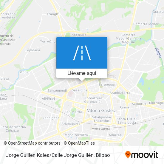 Mapa Jorge Guillen Kalea / Calle Jorge Guillén