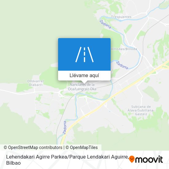Mapa Lehendakari Agirre Parkea / Parque Lendakari Aguirre