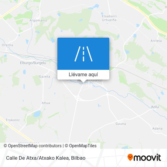 Mapa Calle De Atxa/Atxako Kalea