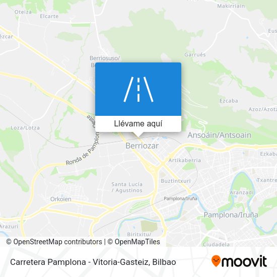 Mapa Carretera Pamplona - Vitoria-Gasteiz