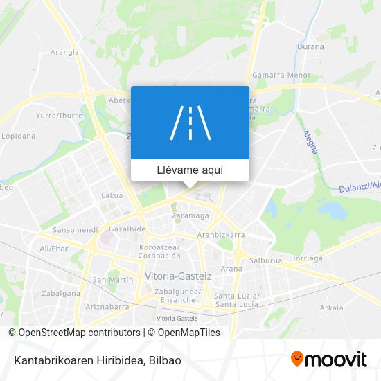 Mapa Kantabrikoaren Hiribidea