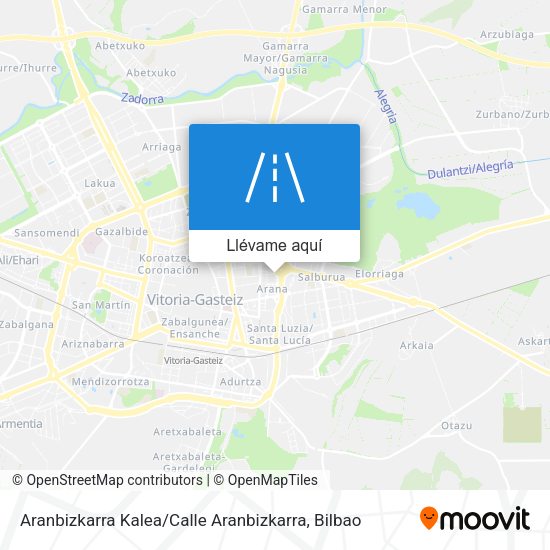 Mapa Aranbizkarra Kalea / Calle Aranbizkarra