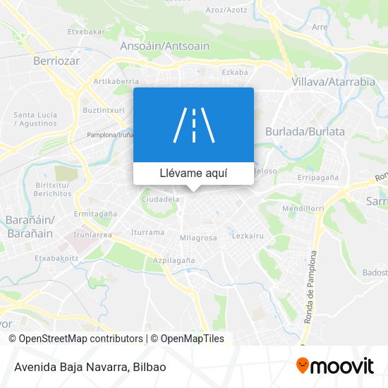 Mapa Avenida Baja Navarra