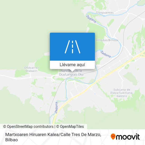 Mapa Martxoaren Hiruaren Kalea / Calle Tres De Marzo