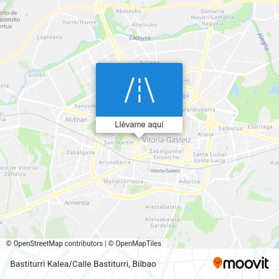 Mapa Bastiturri Kalea / Calle Bastiturri
