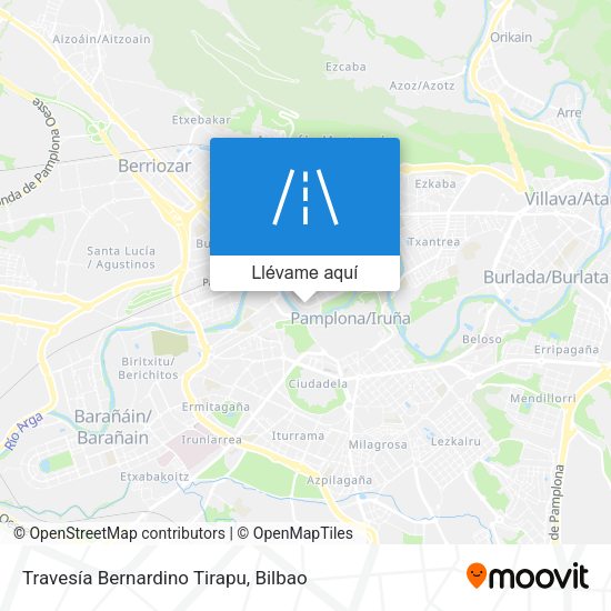 Mapa Travesía Bernardino Tirapu