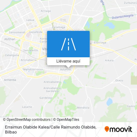 Mapa Erraimun Olabide Kalea / Calle Raimundo Olabide