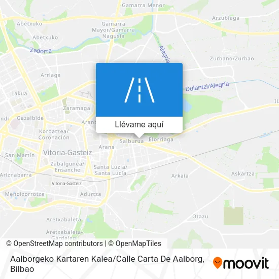 Mapa Aalborgeko Kartaren Kalea / Calle Carta De Aalborg
