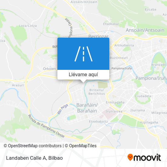 Mapa Landaben Calle A