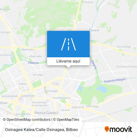 Mapa Osinagea Kalea/Calle Osinagea