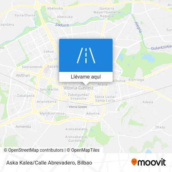 Mapa Aska Kalea/Calle Abrevadero
