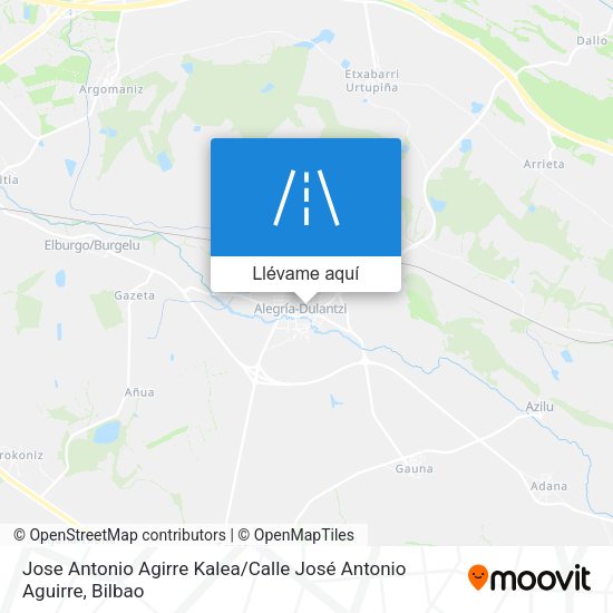Mapa Jose Antonio Agirre Kalea / Calle José Antonio Aguirre