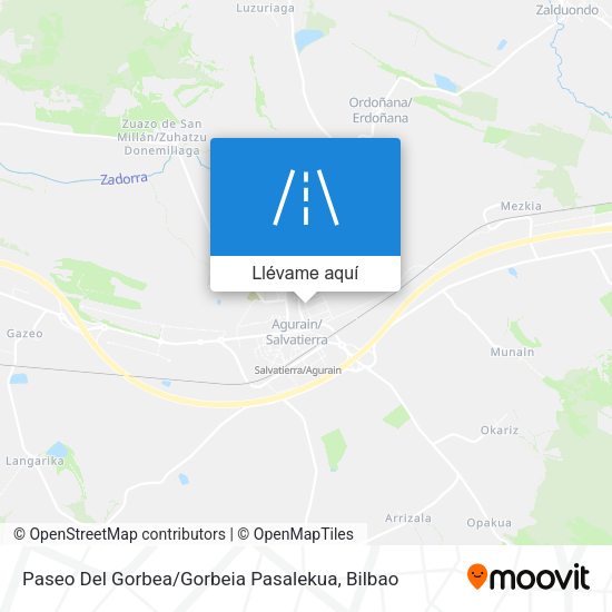 Mapa Paseo Del Gorbea / Gorbeia Pasalekua