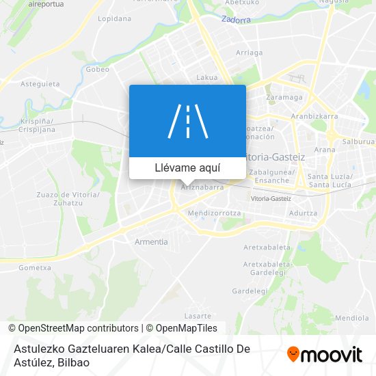 Mapa Astulezko Gazteluaren Kalea / Calle Castillo De Astúlez