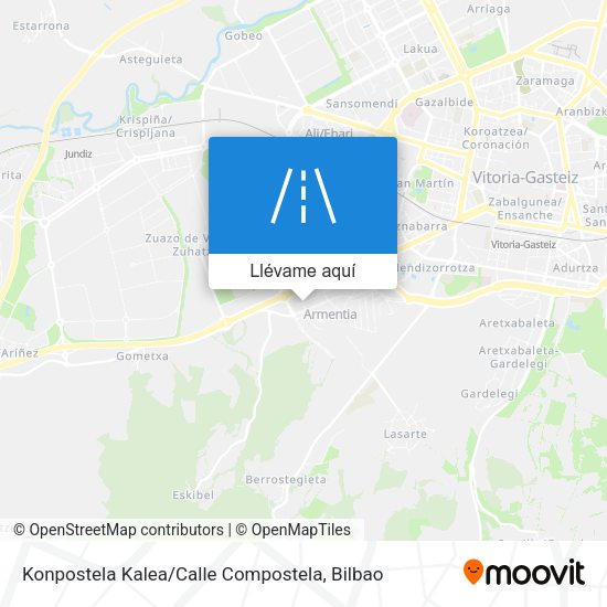 Mapa Konpostela Kalea / Calle Compostela