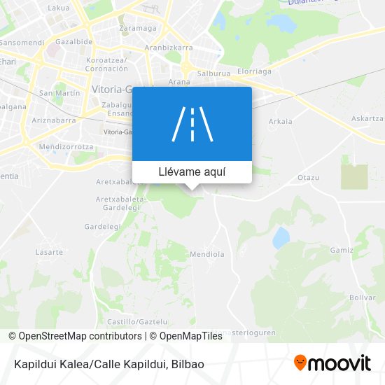 Mapa Kapildui Kalea/Calle Kapildui