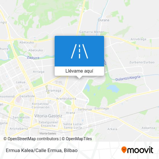 Mapa Ermua Kalea/Calle Ermua