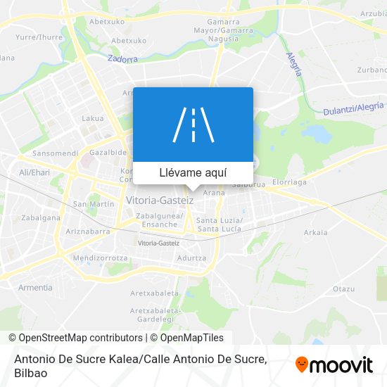 Mapa Antonio De Sucre Kalea / Calle Antonio De Sucre