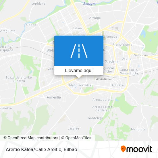 Mapa Areitio Kalea/Calle Areitio