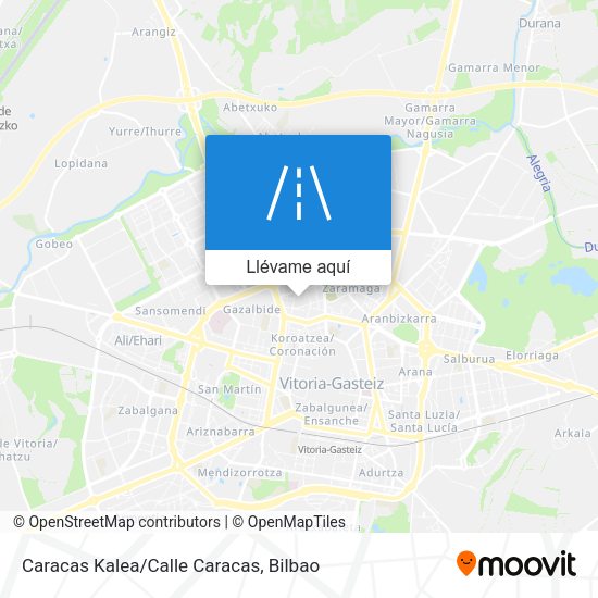 Mapa Caracas Kalea/Calle Caracas