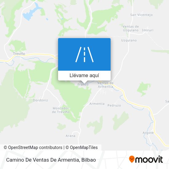 Mapa Camino De Ventas De Armentia