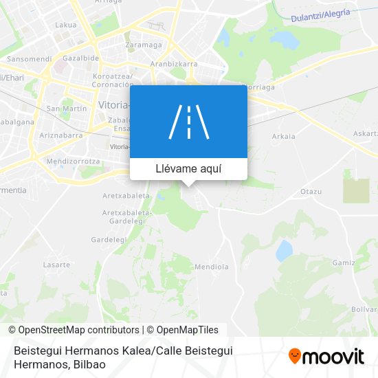 Mapa Beistegui Hermanos Kalea / Calle Beistegui Hermanos