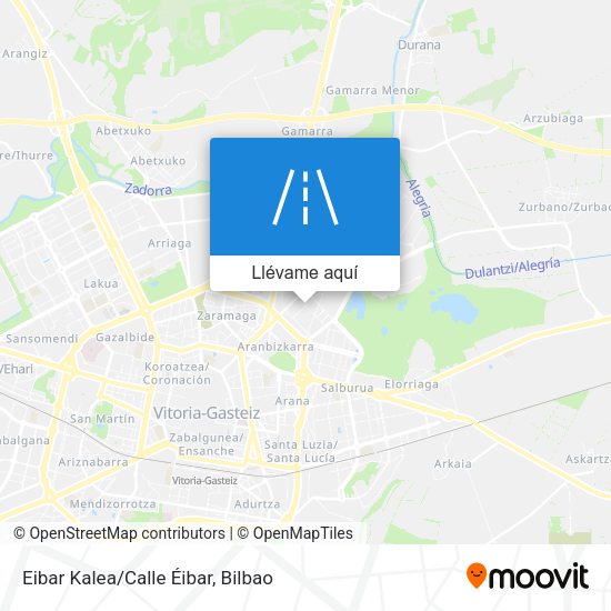 Mapa Eibar Kalea/Calle Éibar