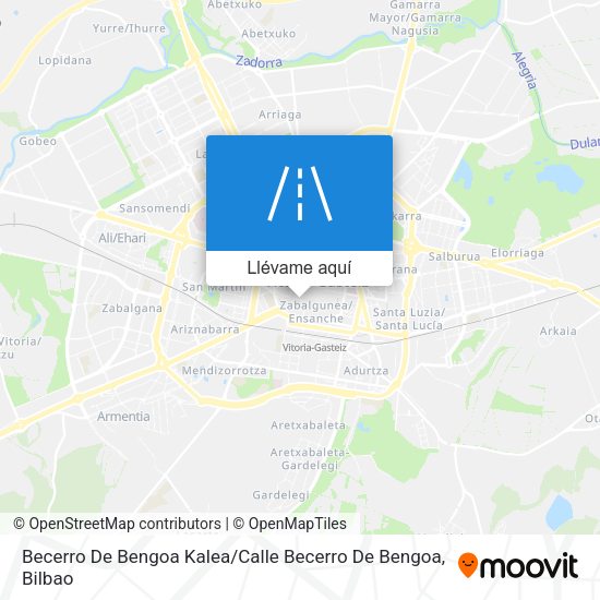 Mapa Becerro De Bengoa Kalea / Calle Becerro De Bengoa
