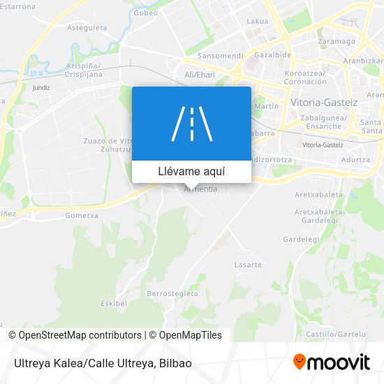 Mapa Ultreya Kalea/Calle Ultreya